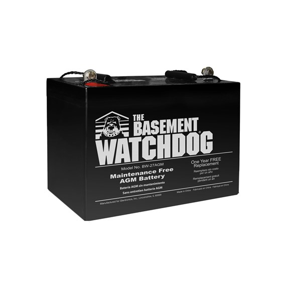 Maintenance Free AGM Battery | Basement Watchdog