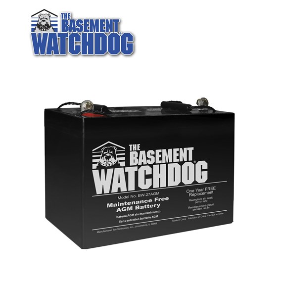 Maintenance Free Agm Battery Basement, How Long To Charge Basement Watchdog Battery