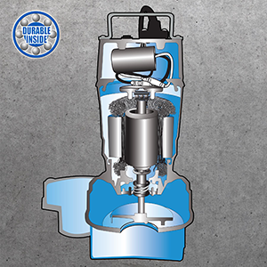 Durable Inside of the Basement Watchdog BWT Sump Pump