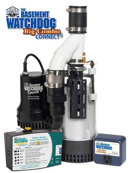 BW4000 Big Combo Combination primary and backup sump pump