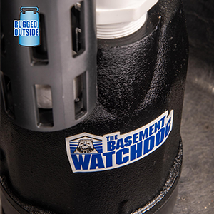 Rugged Outside of the Basement Watchdog SIT Primary Pump