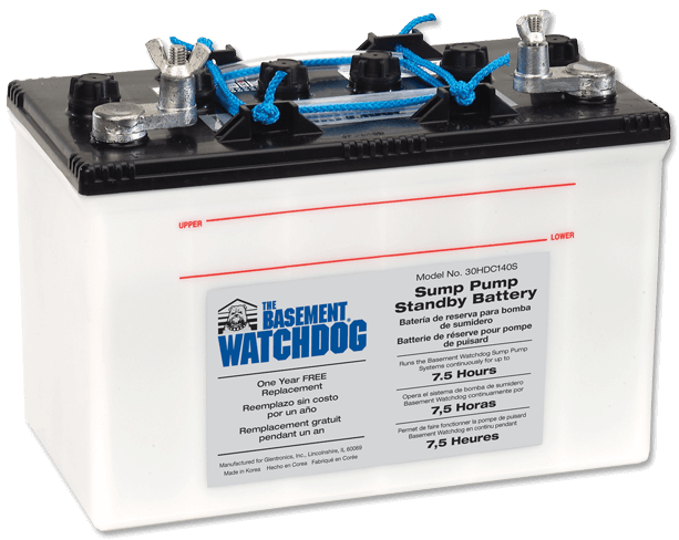 Maintenance Free AGM Battery | Basement Watchdog